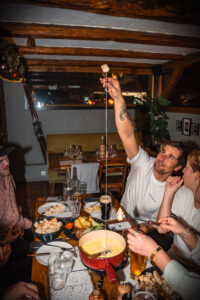 Fondue & raclette, savoyard dishes at la taverne restaurant meribel