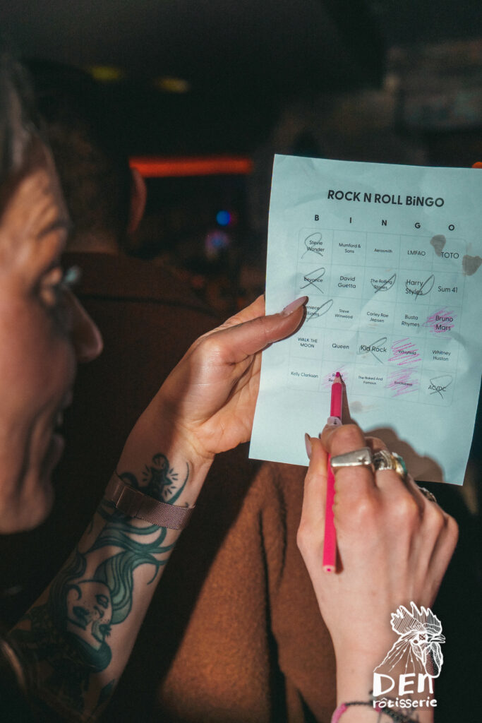 Quiz time at La Taverne.